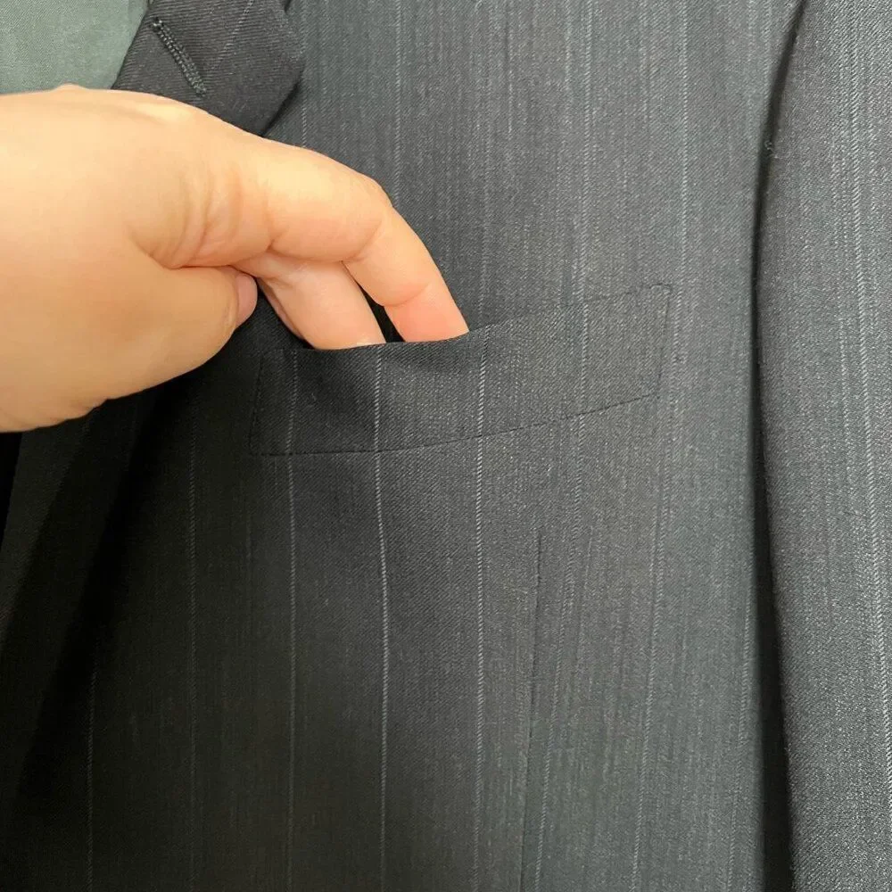 Mani Mens Blazer Size 41 Regular Made In Italy Bullock's Men's Store Wool Black
